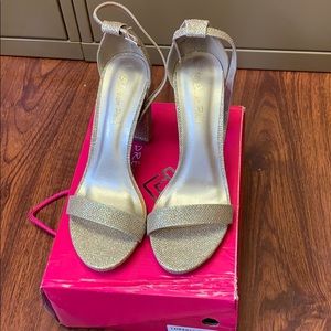 Gold Glitter Sandals